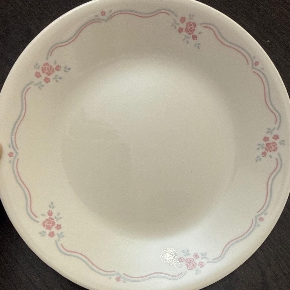 Corelle‎ by Corning Pink Rose Bread and Butter Plate 6.75 Inch Vintage Floral